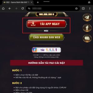 Hướng dẫn cách tải app B52club