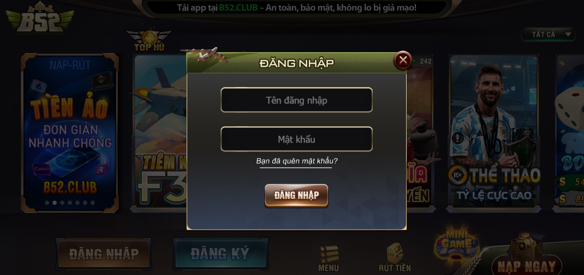 Các Bước Đăng Nhập B52 Club An Toàn Năm 2025 4 Khi người chơi đăng nhập B52 Club cần lưu ý vấn đề bảo mật tài khoản