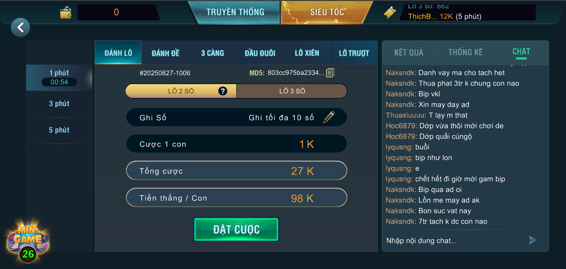 Hướng dẫn chơi lô đề siêu tốc tại B52 Club