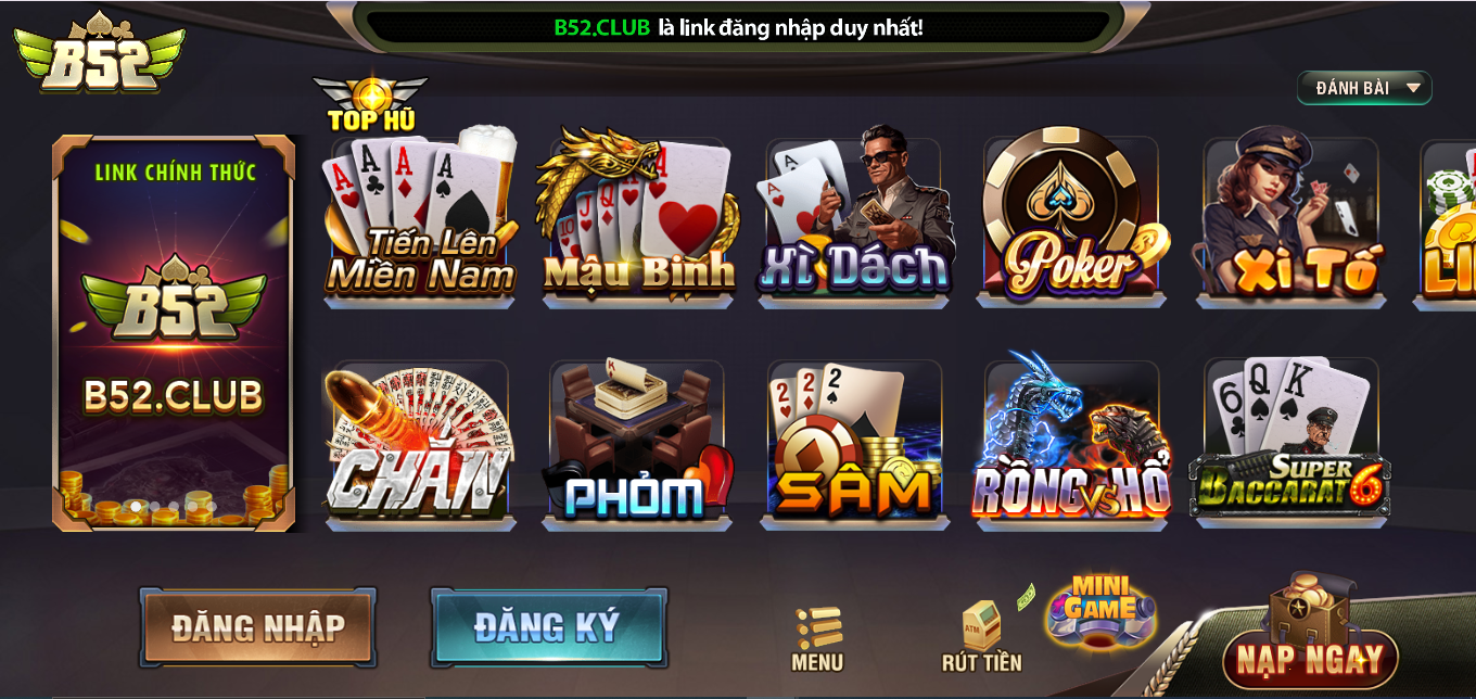 B52 Club - Chơi game đánh bài đổi thưởng Online
